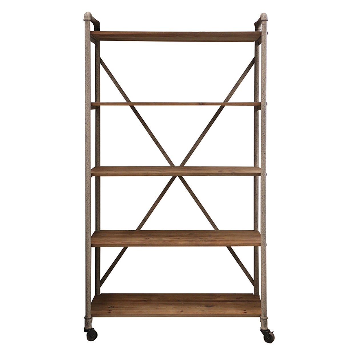 Riley Grey Metal Shelving Unit - Sturdy Storage Shelf for Home, Office, Garage & Closet Organization