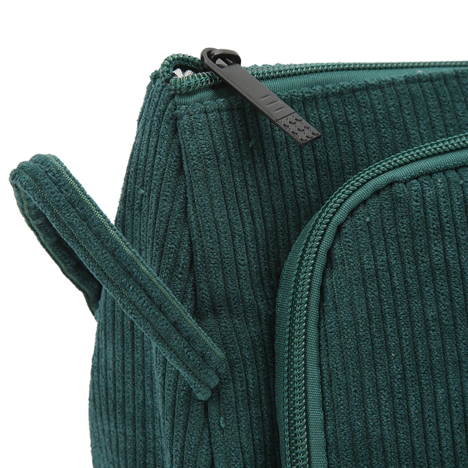 Makeup Bag for Travel - Large Capacity Cosmetic Organizer with Exquisite Lining & Bidirectional Zipper | Emerald Green | Perfect for Vacation, Gym, and Daily Use