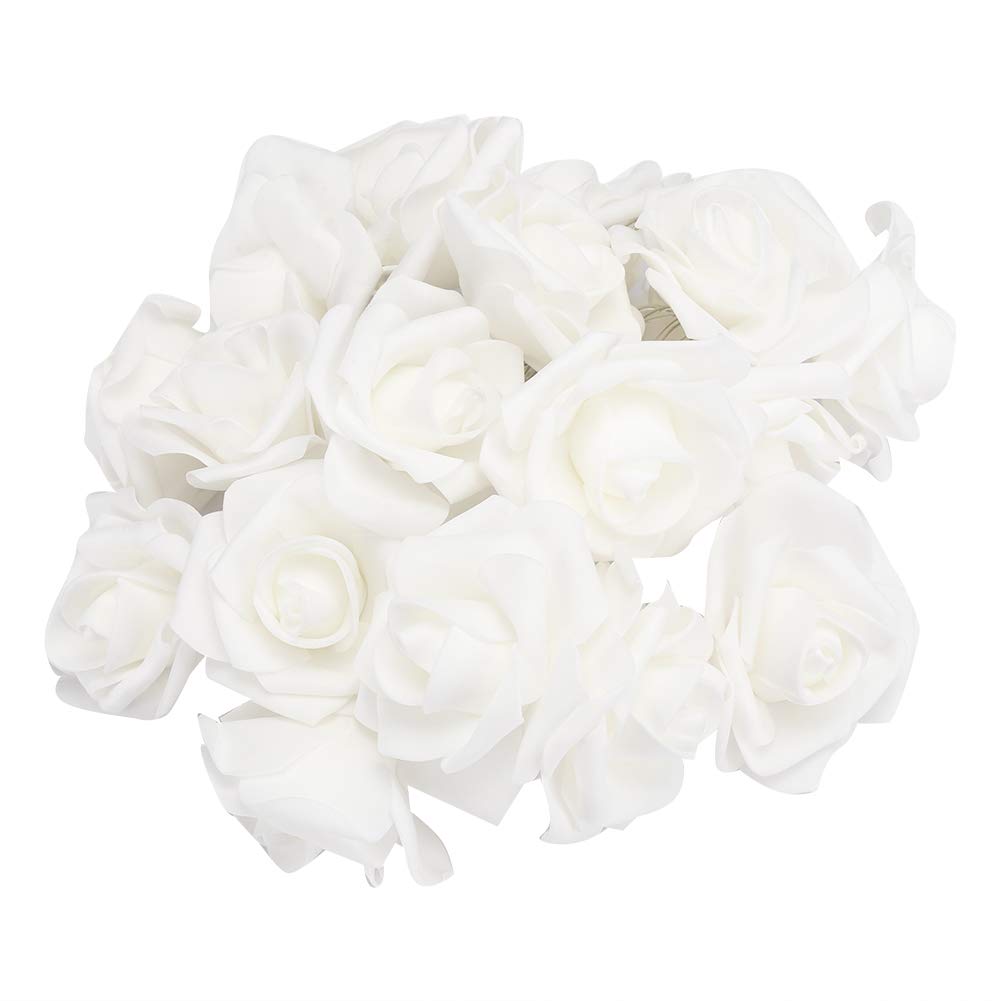 Dioche 3M 20LED USB Flower String Lights - Warm White Rose Fairy Lights for Bedroom, Christmas, Valentine's Day, Wedding & Party Decor - Perfect for Indoor/Outdoor Patio, Garden & Home Decoration
