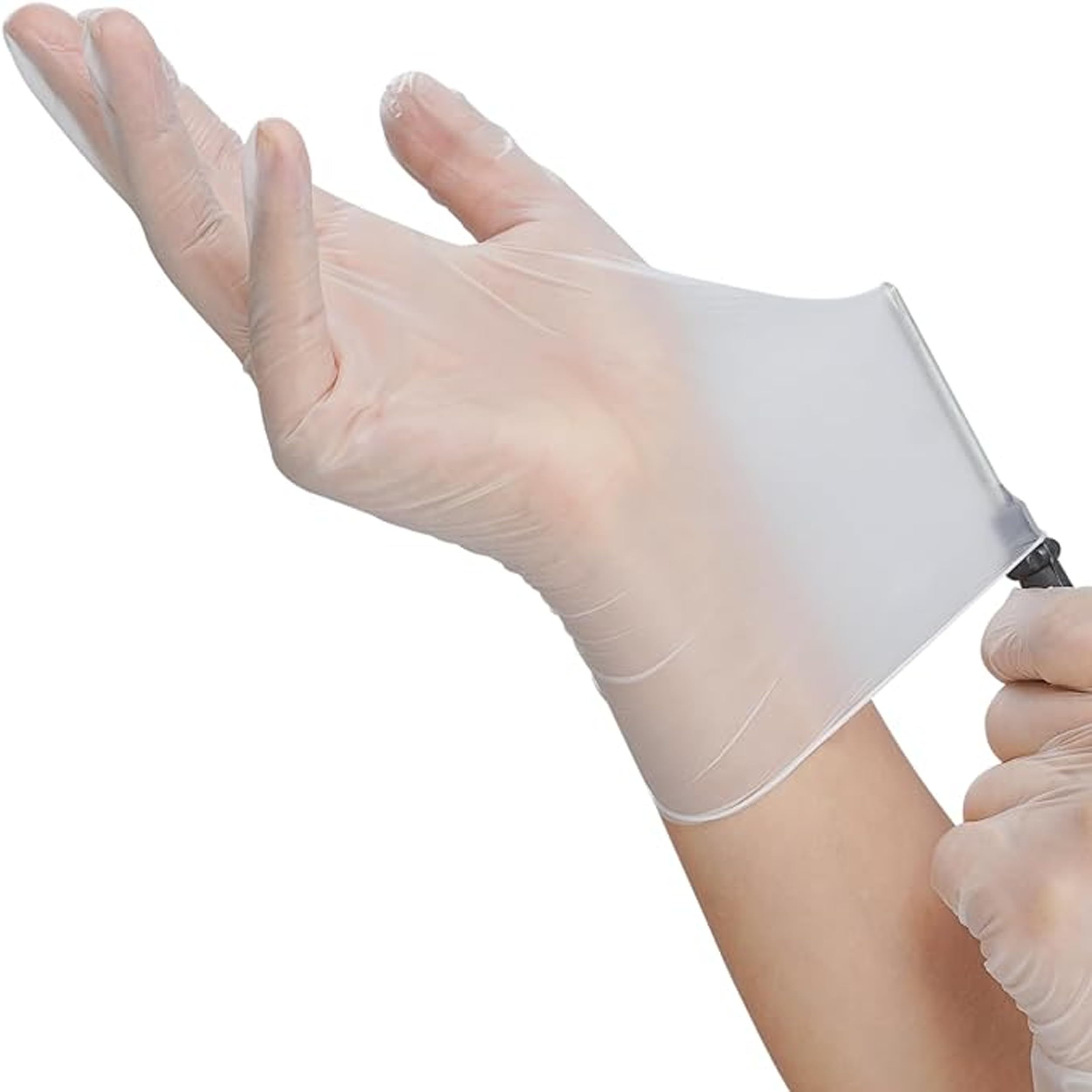 Premium Disposable Vinyl Exam Gloves - Powder-Free, 4 Mil Thick for Medical Use, Food Handling & Hand Protection - Ideal for Healthcare, Cleaning & Food Service Professionals