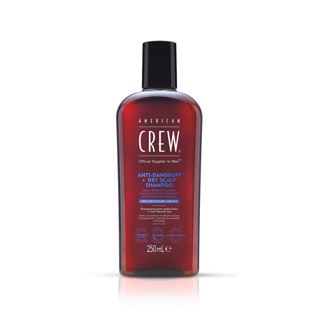 American Crew Men's Anti-Dandruff Shampoo for Thick & Healthy Hair - 8.45 Fl Oz - Ideal for Daily Use & Scalp Care