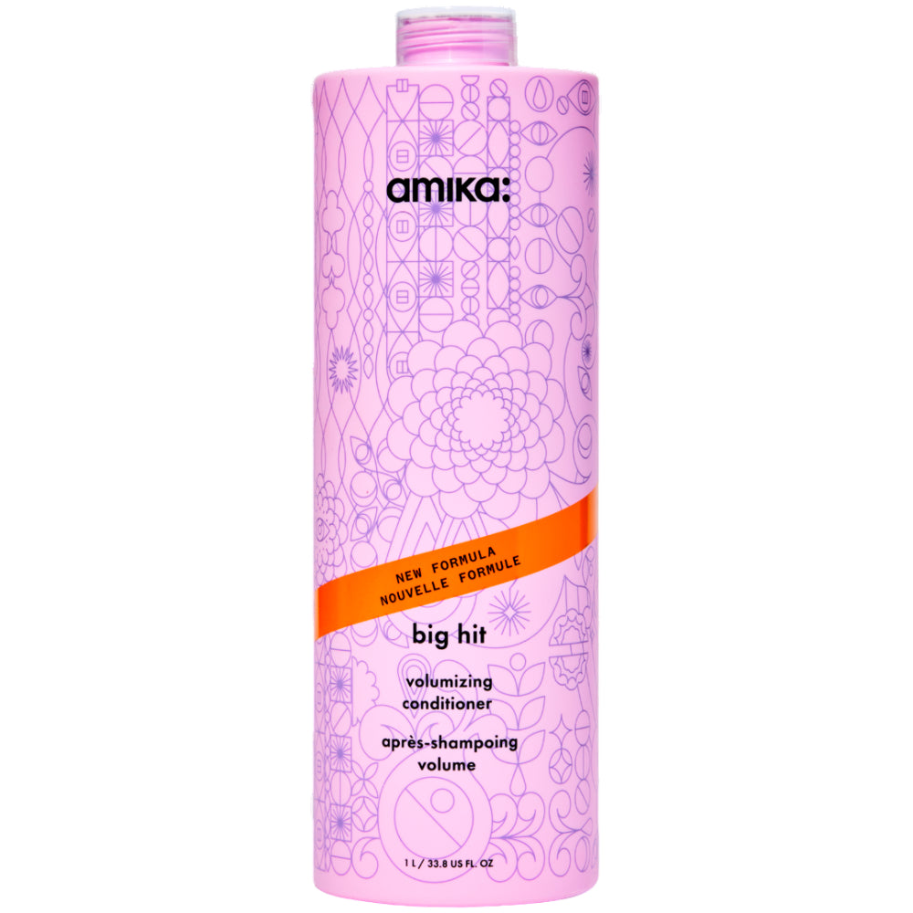 Amika Big Hit Volumizing & Thickening Hair Conditioner for Fine, Flat Hair - Adds Volume & Shine for Daily Use at Home or Salon