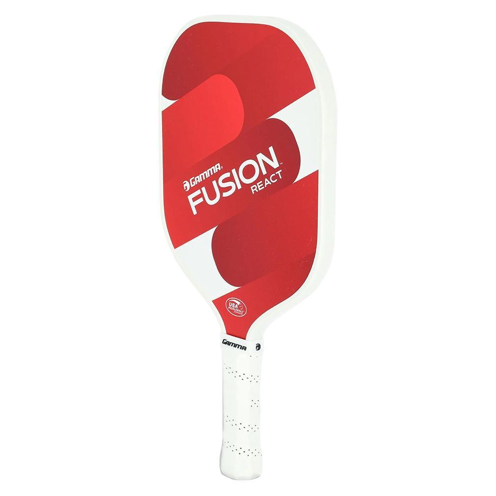 Premium Fusion React Pickleball Paddle - High-Performance Carbon Fiber Surface with Cushion Grip (Red) - Perfect for Competitive Play & Recreational Games