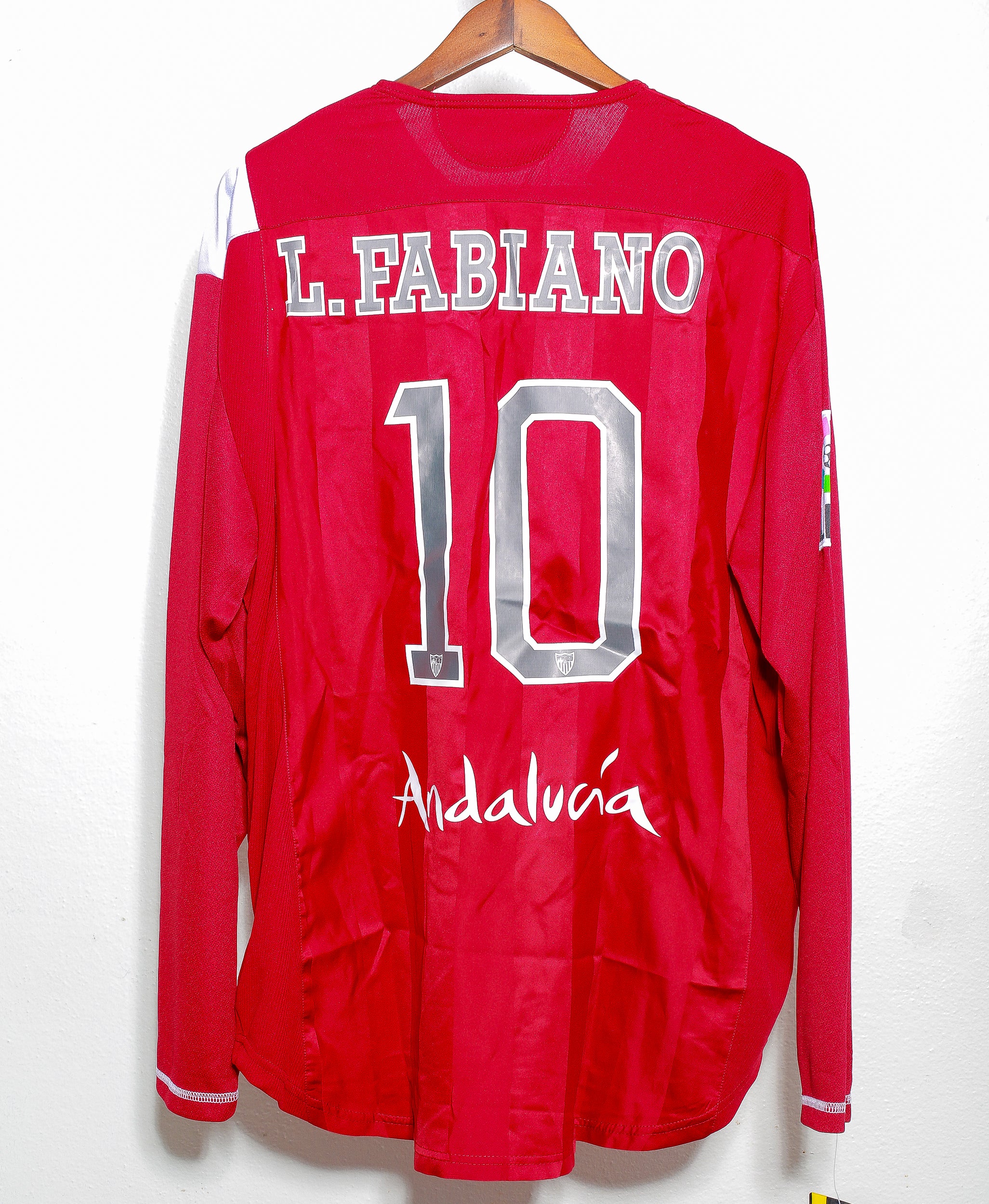 Authentic 2007-2008 Sevilla FC Away Jersey #10 Luis Fabiano - XXL Size - Vintage Soccer Shirt for Collectors & Match Day Wear