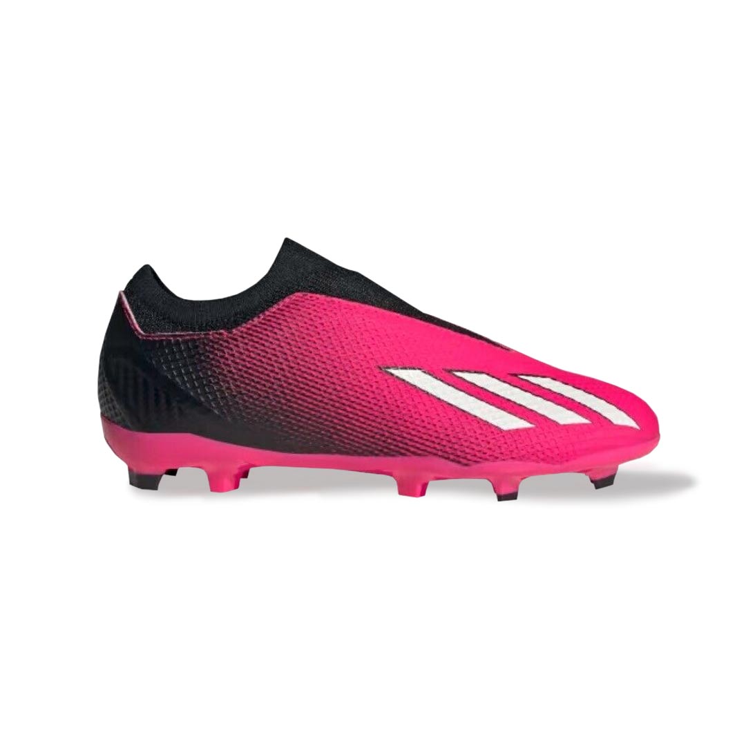 adidas Kids' X Speedportal.3 Laceless Firm Ground Soccer Cleats (GZ5061) - Lightweight Junior Football Shoes for Boys & Girls - Perfect for Turf Matches & Training Sessions