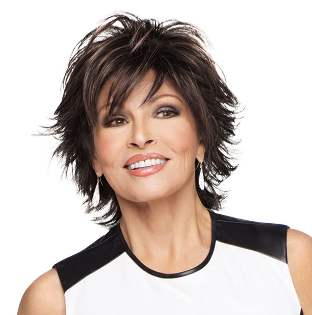 Raquel Welch Trend Setter Flipped Shag Wig by Hairuwear - R6 Dark Chocolate Brown Synthetic Hair Wig for Women | Perfect for Cosplay, Halloween Costumes & Everyday Fashion