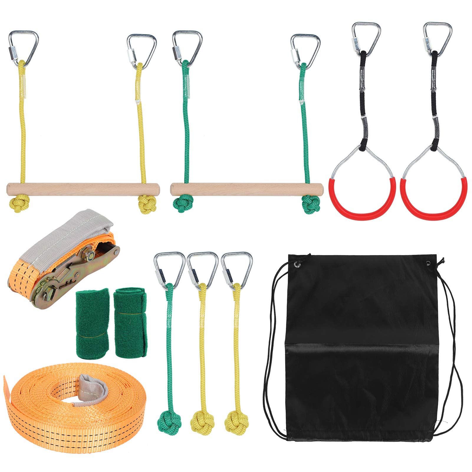 Slackline Kit - Climbing Rope & Fitness Set for Outdoor Training