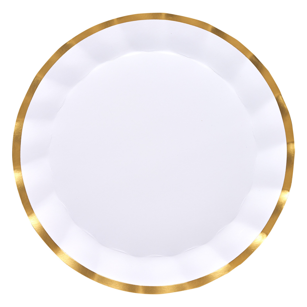 Elegant White Wavy Charger Plates - Set of 8 for Wedding, Party & Formal Dining - Premium Dinnerware for Special Occasions