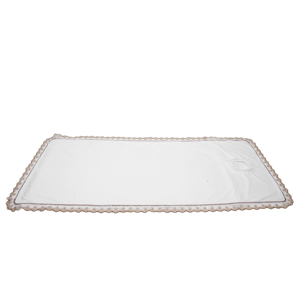 Non-Toxic Spa Beauty Bed Sheet | Professional Massage Table Cover for Salon & Spa | Hypoallergenic & Durable White Fabric | Perfect for Massage Therapists & Beauty Professionals