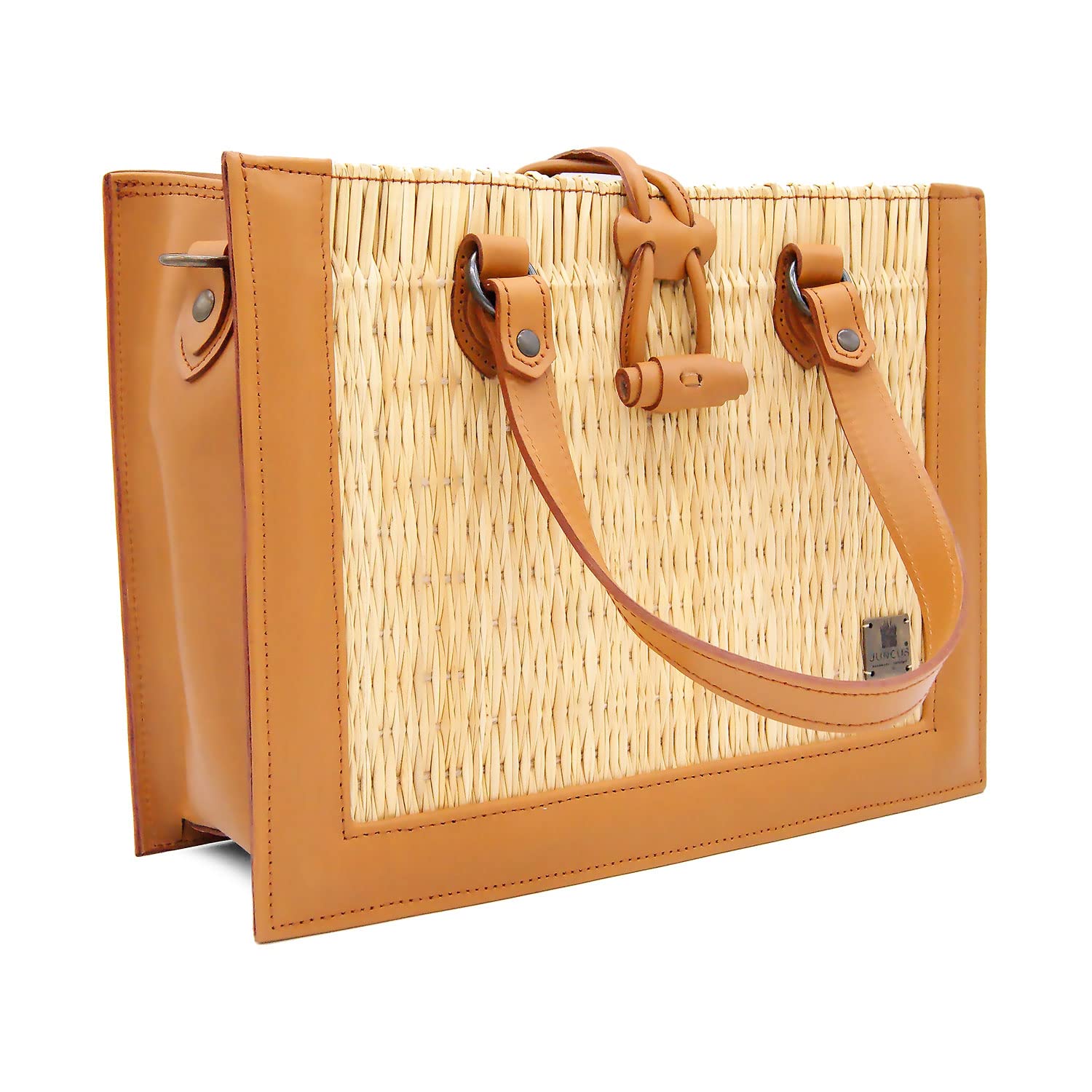 Handmade Wicker Straw Basket Handbag for Women - Natural Rattan Beach Bag - Made in Portugal | Perfect for Summer, Picnics & Boho Fashion Accessories