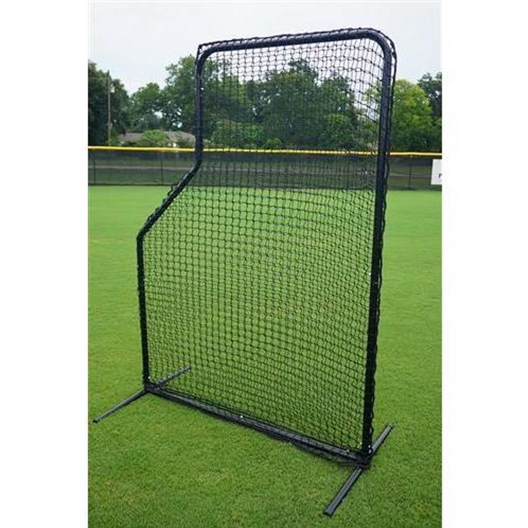 5x7 Varsity L Screen - Portable Baseball & Softball Hitting Screen for Backyard, Training & Practice - Durable Pitching Net for Batting Drills & Fielding Practice