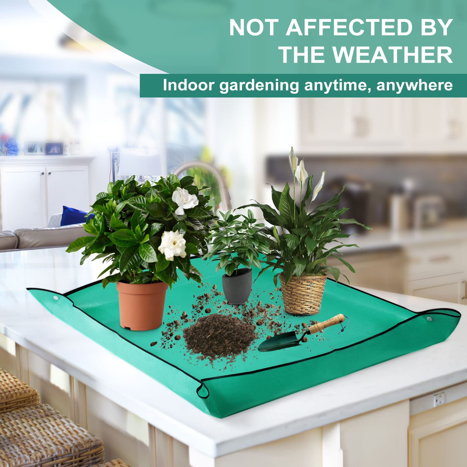 2 Pack Waterproof Plant Repotting Mat - 39.4
