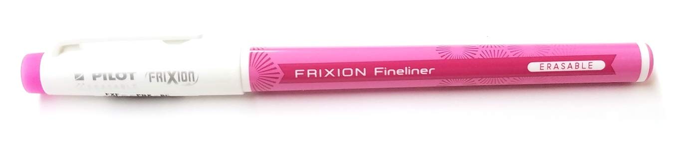 12-Pack PILOT Frixion Fineliner Erasable Markers - 0.4mm Fine Tip, 12 Vibrant Pink Ink Pens (Model 12165) - Perfect for Bullet Journaling, Note Taking & School Supplies