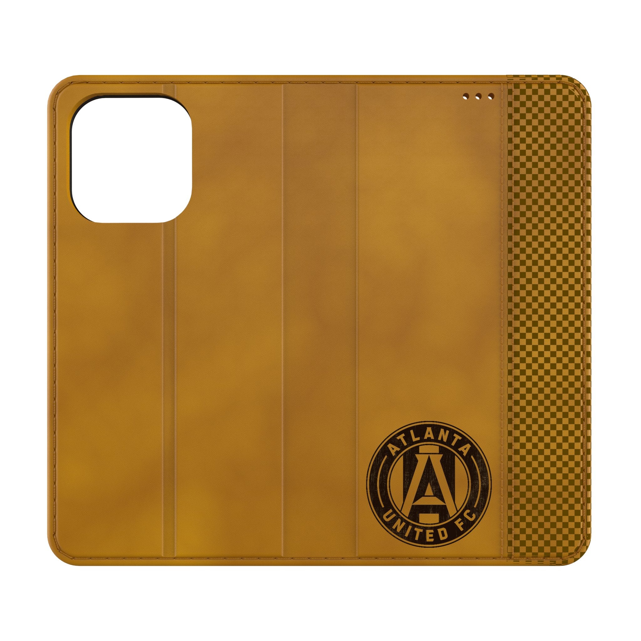 Atlanta United FC Burn Folio Phone Case for Apple iPhone 12/13/14 Pro Max - Durable Protective Cover with Team Logo - Perfect for Soccer Fans & Game Day