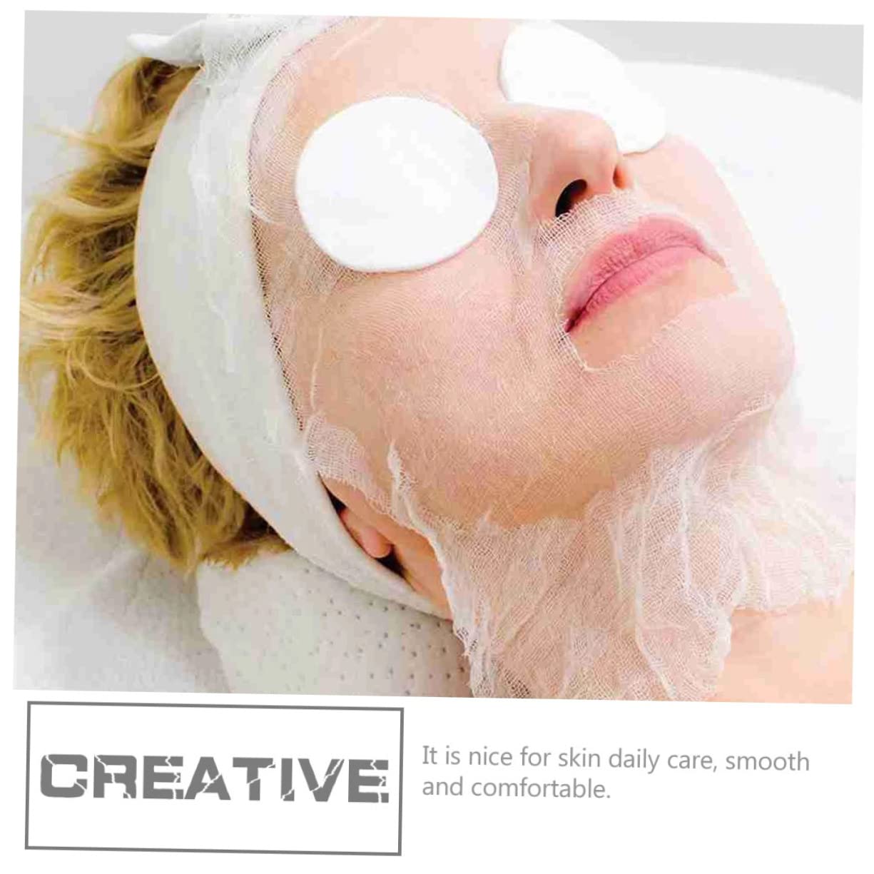 100pcs Non-Collagen Face Mask Scrubbers for Overnight Skin Care & Exfoliation