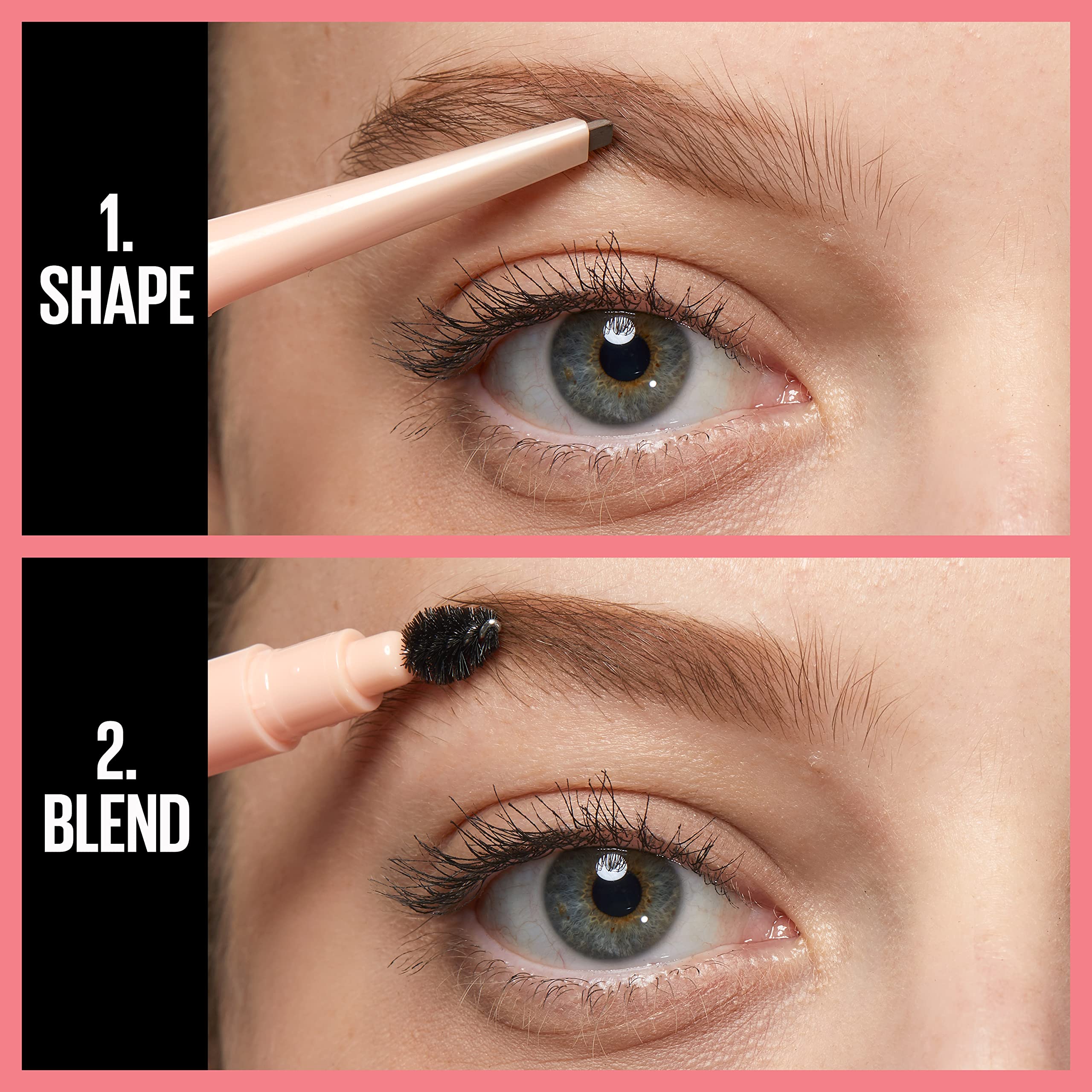 Maybelline Total Temptation Eyebrow Definer Pencil - Waterproof Eyebrow Pencil for Natural Looking Brows, Blonde Shade, 1 Count - Perfect for Everyday Makeup & Eyebrow Grooming