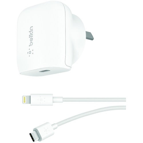 Belkin BOOST CHARGE 20W Fast USB-C Wall Charger - Compatible with iPhone, iPad, Smartphones, Tablets & Wireless Pens - Compact White Power Adapter for Home, Office & Travel Charging