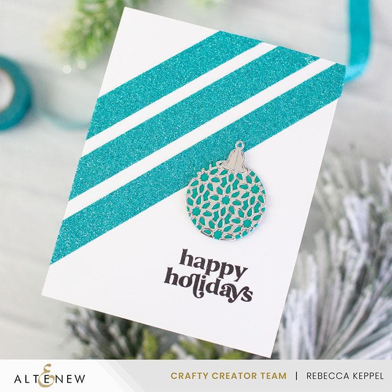 Festive Ornaments Layering Die Set for Christmas Card Making & Scrapbooking - Holiday DIY Paper Craft Supplies
