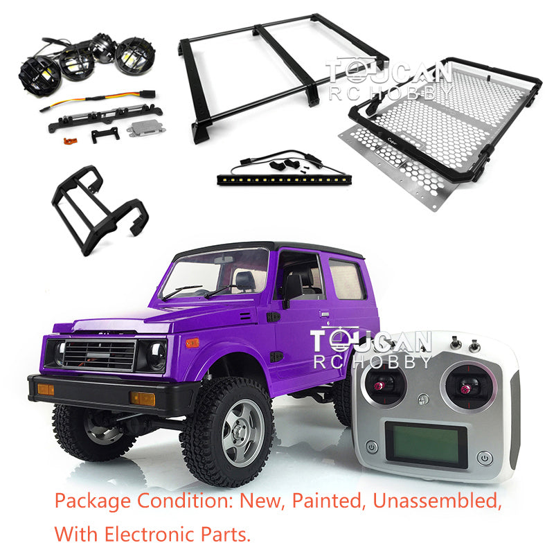 1/6 Scale RC Capo Crawler SIXER1 Metal Chassis Kit - Unassembled Plastic Cabin Car Body with Front Bumper, Motor, Servo, I6S ESC & Lights for Off-Road Rock Crawling and Trail Adventures