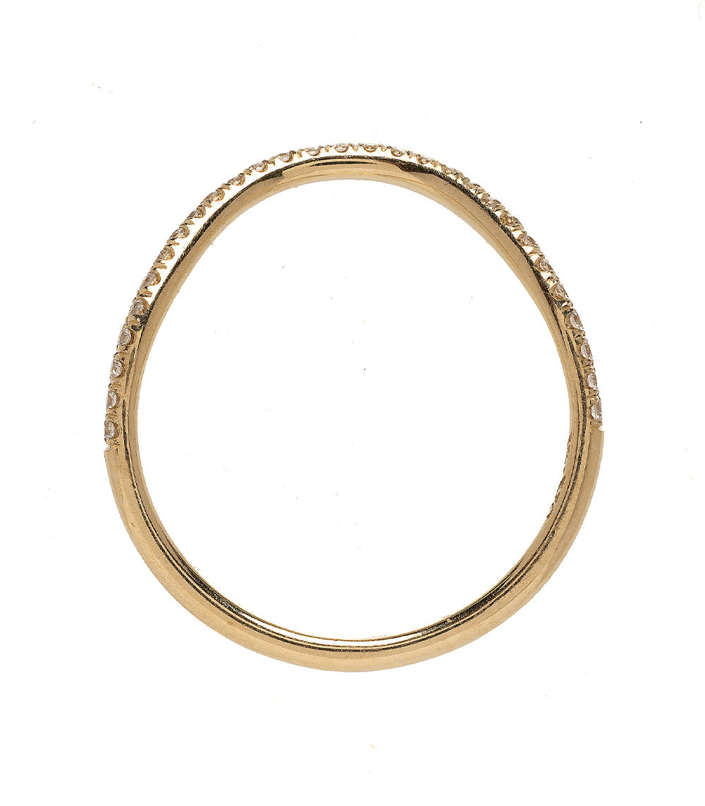 Exquisite Diamond Pave Nesting Band for Unique Engagement Rings – Perfect for Stacking, Bridal Sets, and Anniversary Gifts