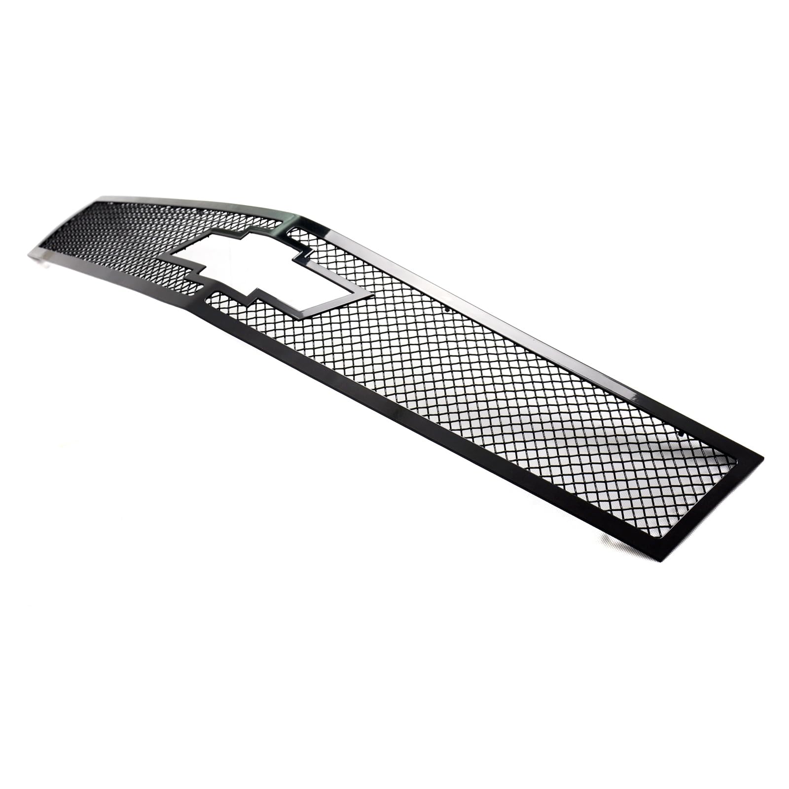 APS Compatible with Chevy Camaro 2010-2013 Black Mesh Front Grille Insert - Stainless Steel Upper Grill with Logo - C76723H - Perfect for Car Upgrades & Customization