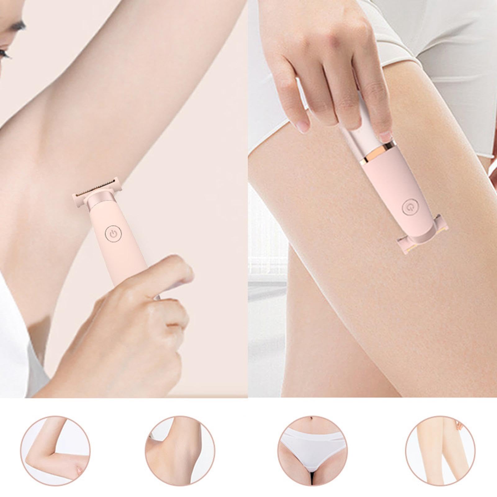 Electric Razor for Women - Painless Wet/Dry Body Shaver & Bikini Trimmer - Cordless Facial & Body Hair Removal Groomer - Perfect for Travel, Gym & Smooth Skin Care Routine