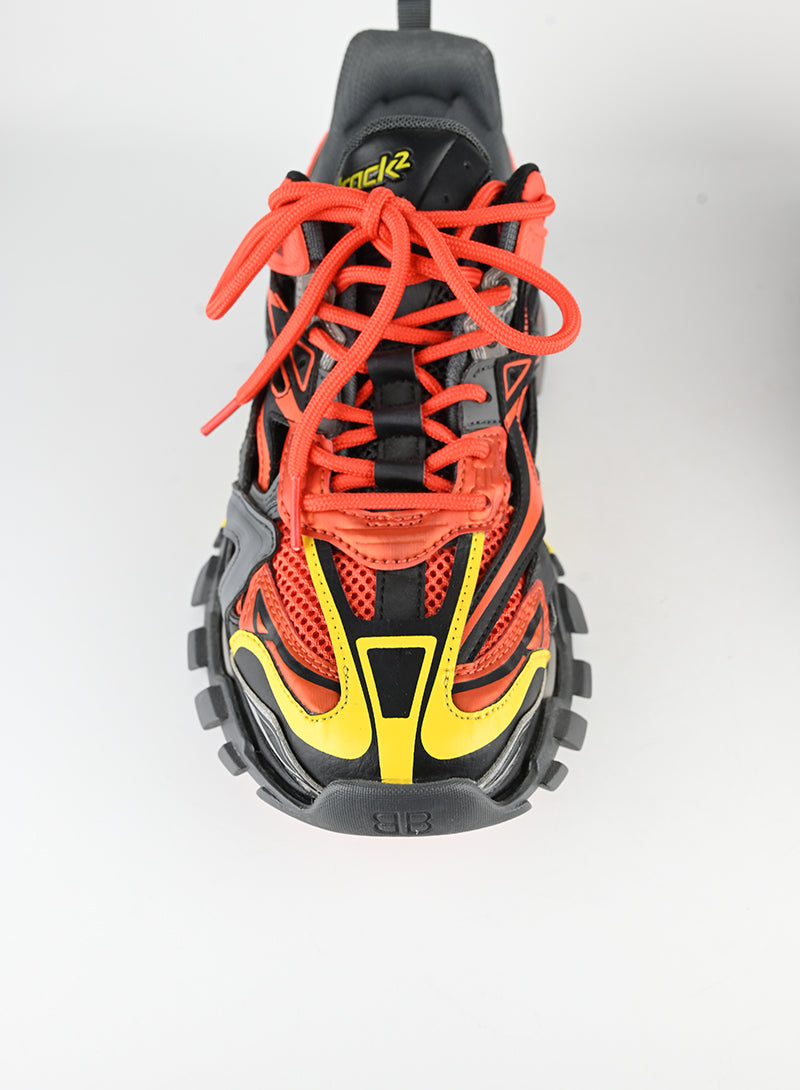 Balenciaga Track 2 Orange Sneakers - Size 39 | Fashion Running Shoes for Men & Women | Perfect for Streetwear & Gym Workouts
