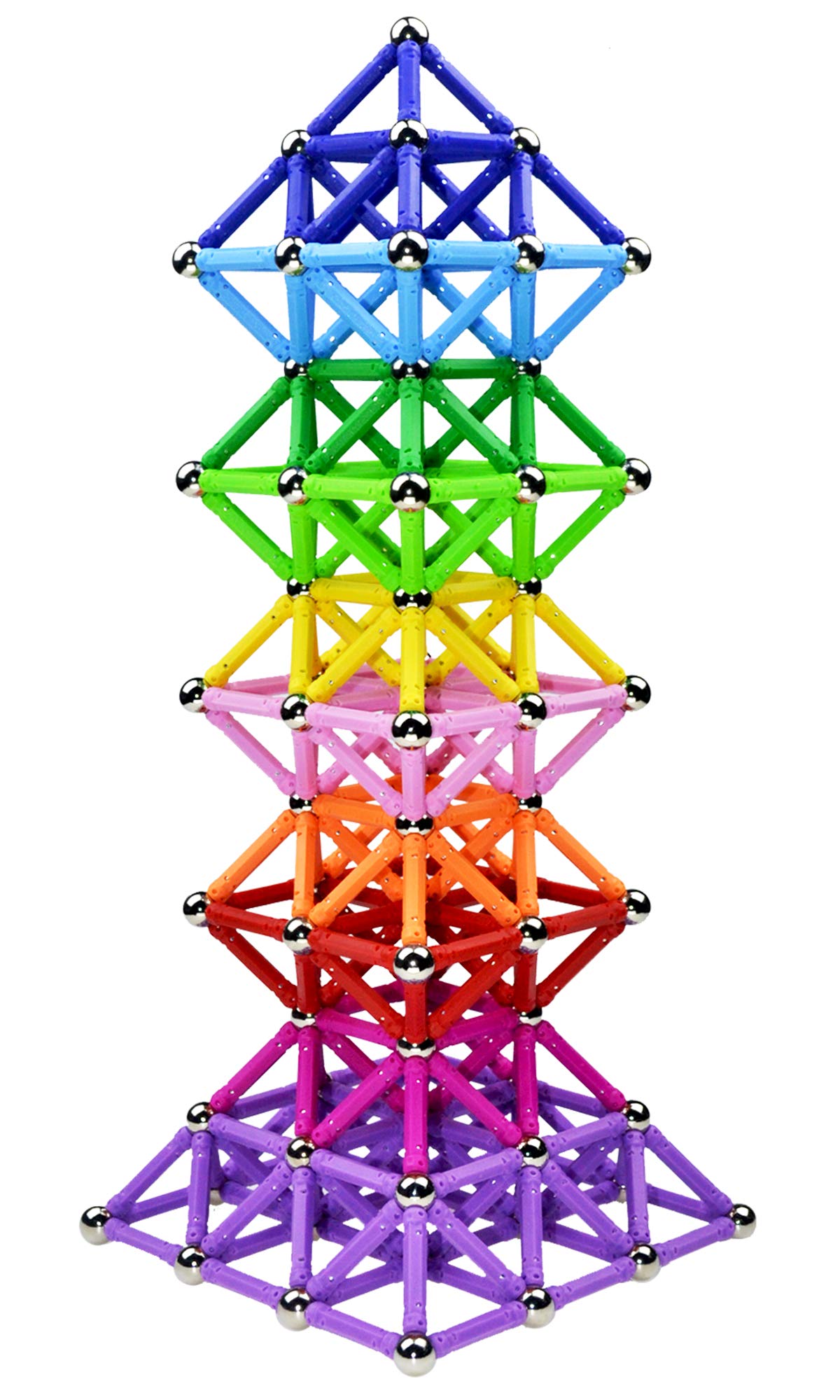 204 Pcs Magnetic Building Sticks & Blocks STEM Educational Toys for Kids & Adults - 2.3