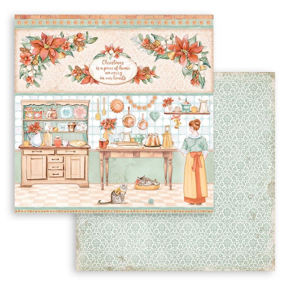 12x12 Christmas Scrapbook Paper Pad - 10 Sheets/Pkg for Holiday Cards, DIY Crafts & Gift Wrapping