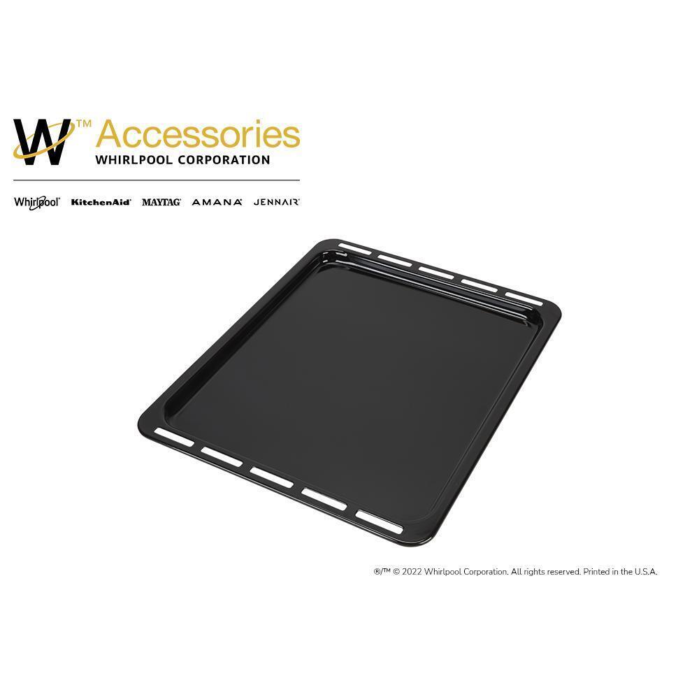 Amana W11348807 Stainless Steel Oven Baking Tray - Durable Cookie Sheet for Baking, Roasting & Broiling - Perfect for Cookies, Pizza, Chicken & More