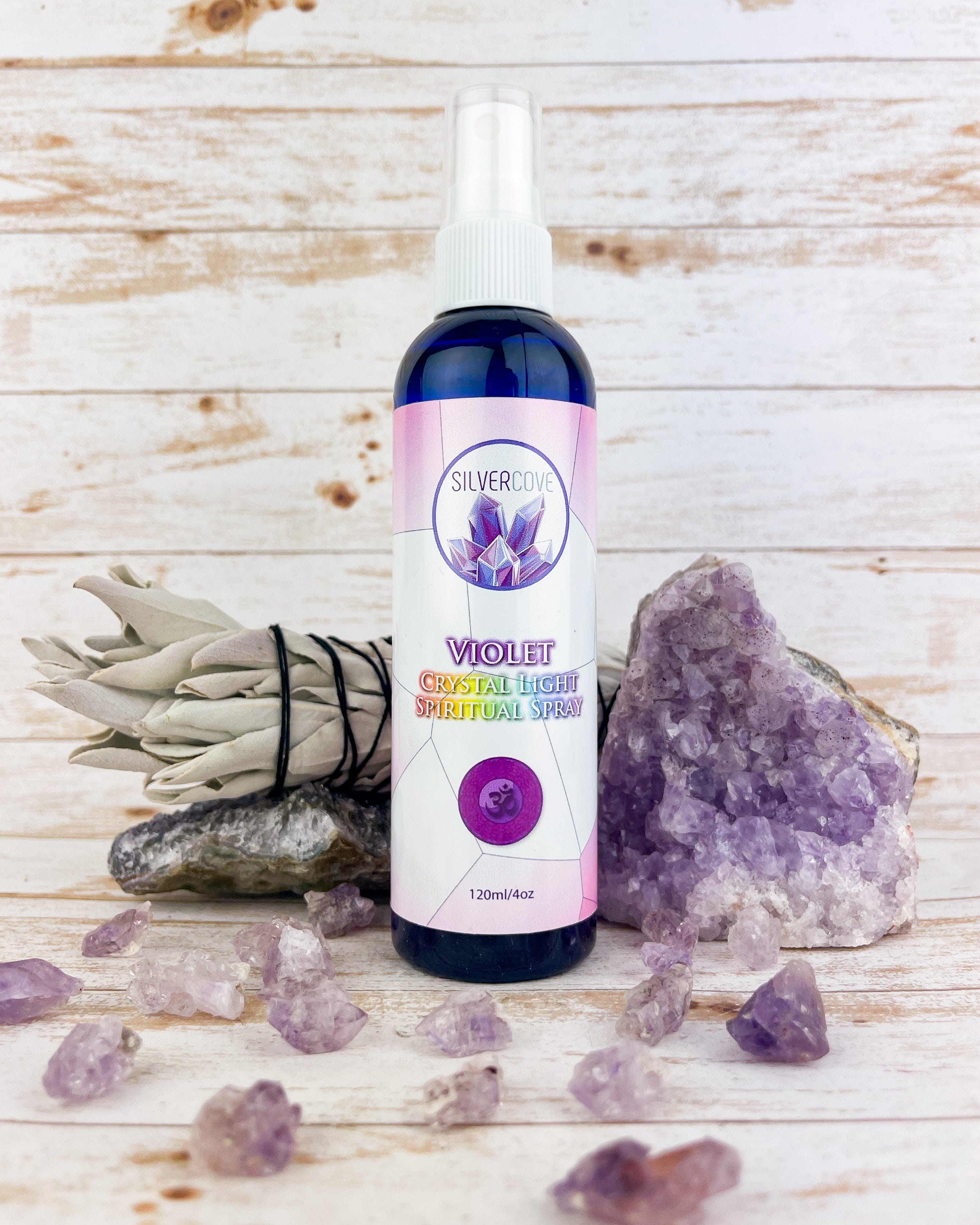 Chakra Crystal Light Spiritual Spray - Aura Cleansing & Energy Healing Mist for Meditation, Yoga & Relaxation - Enhance Your Spiritual Practice at Home or Office