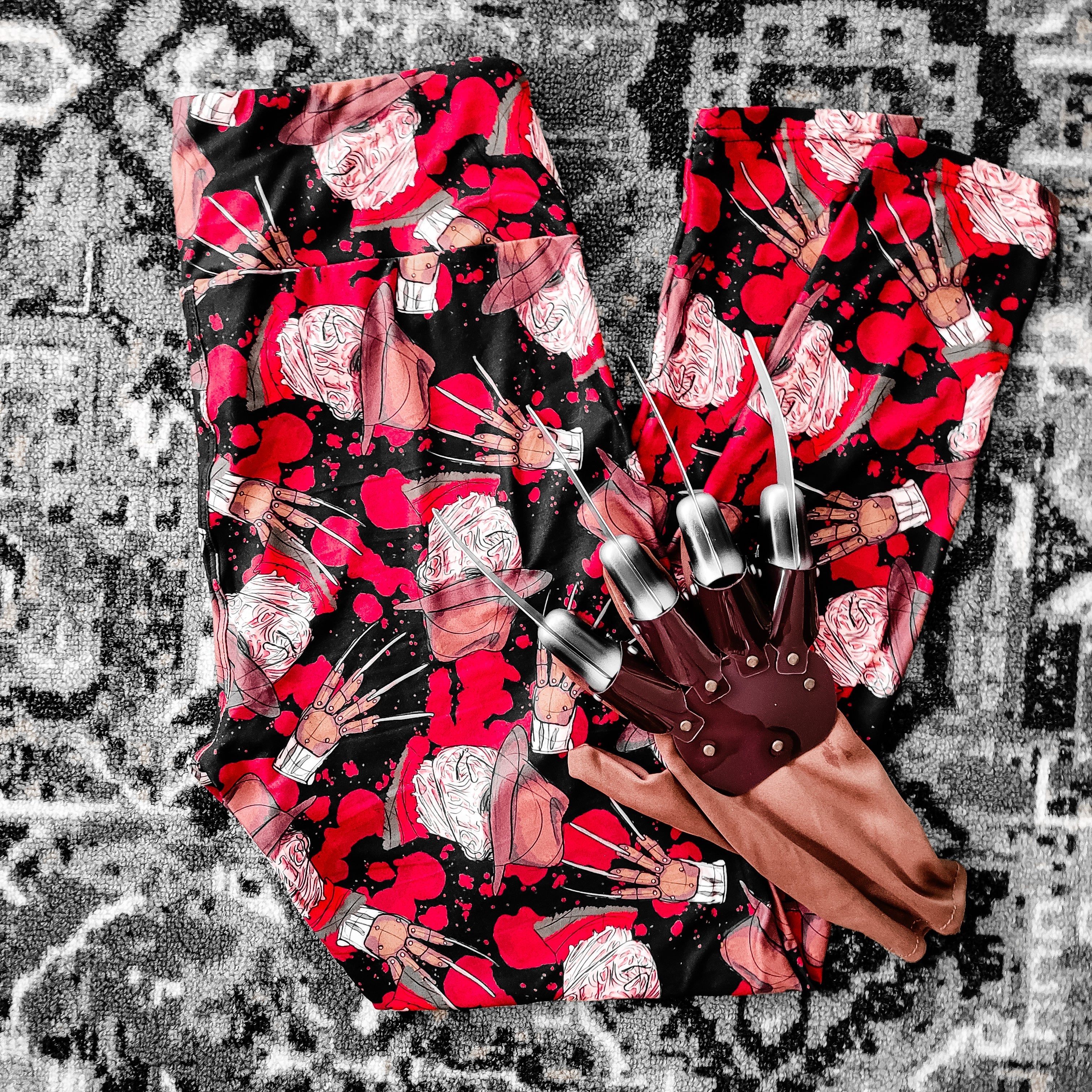 Bloody Freddy Exclusive Handcrafted Vibrant Leggings - High Quality Yoga Pants for Women, Fitness & Casual Wear