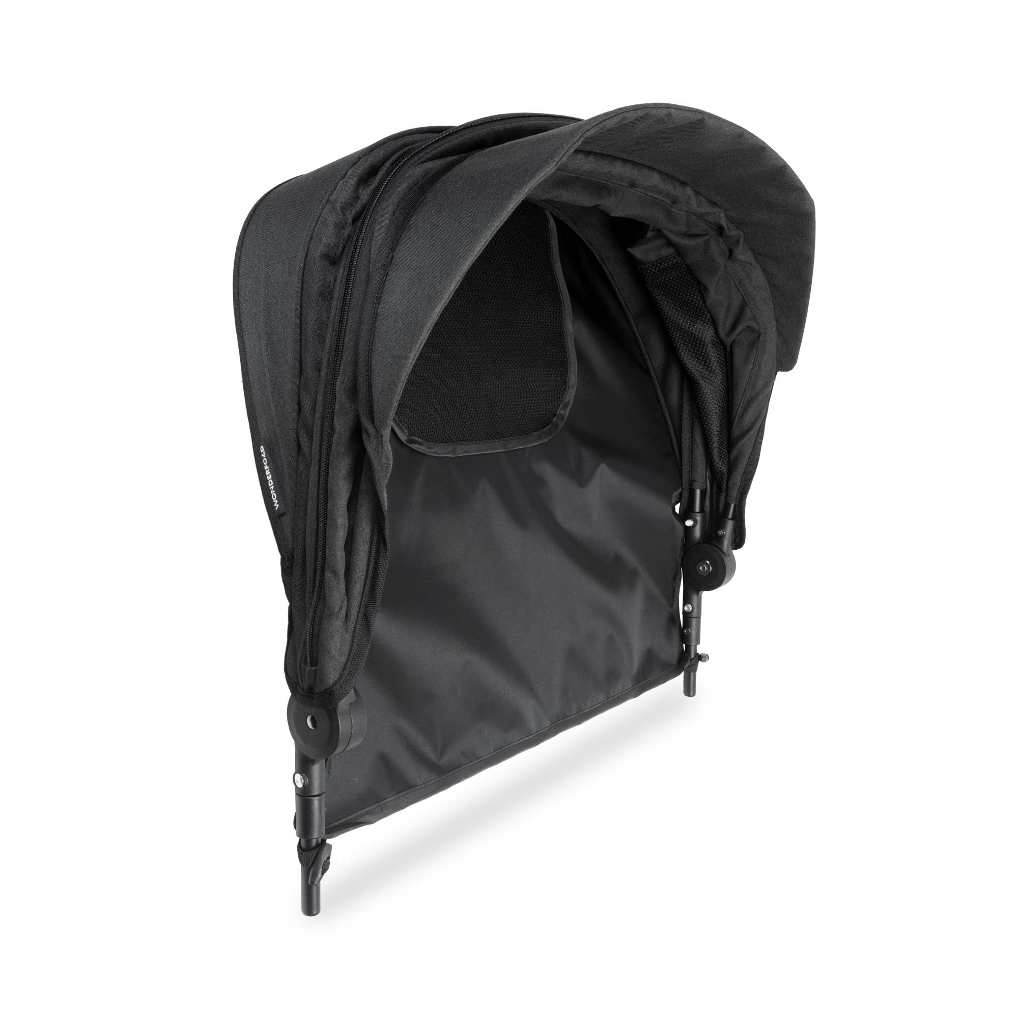 WONDERFOLD Retractable Stroller Canopy with Peek-a-Boo Window & Sun Visor - Breathable Mesh Panels for Airflow (Fits W4 Series) - Perfect for Sunny Outings & Baby Walks