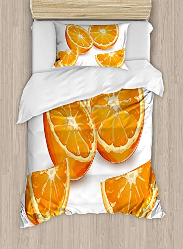 Orange and White