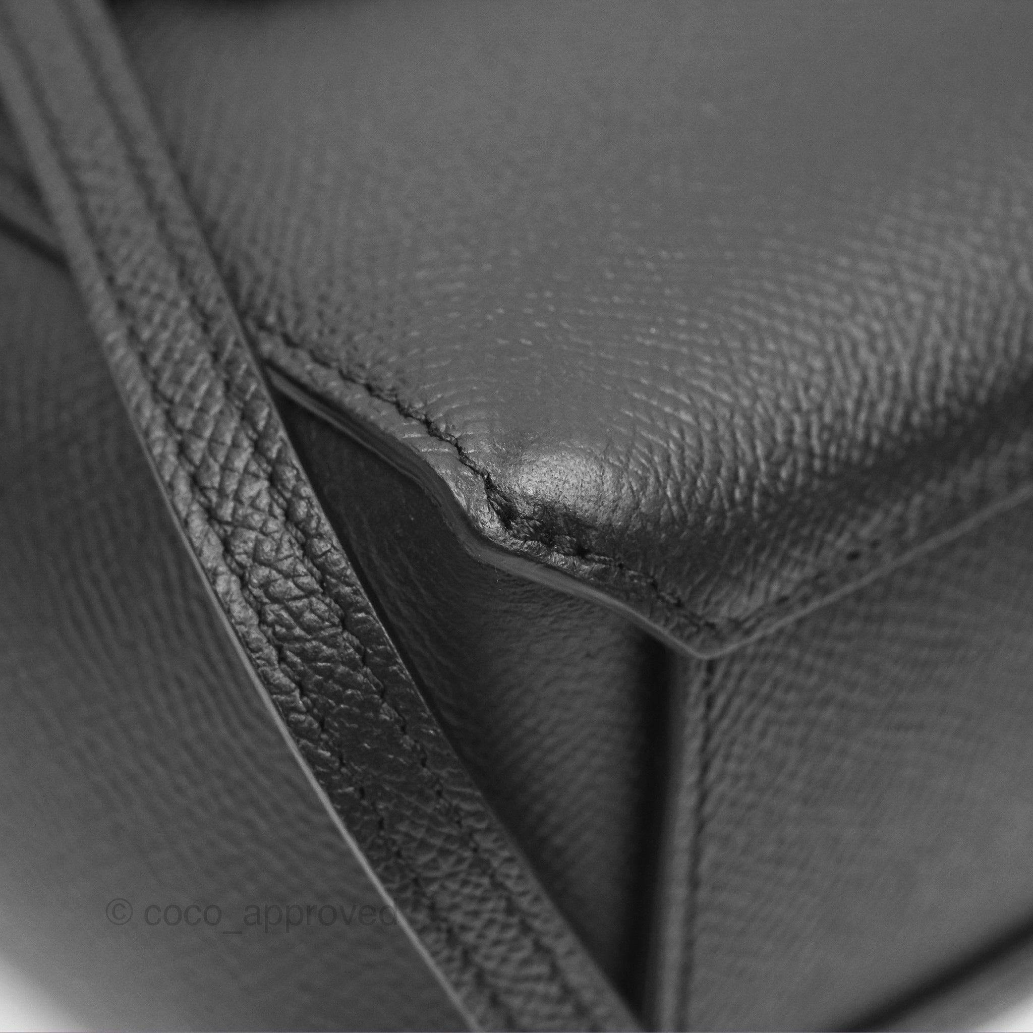 Celine Pico Belt Bag in Black Grained Calfskin with Gold Hardware | Luxury Crossbody Bag for Women | Perfect for Everyday Use, Travel & Special Occasions