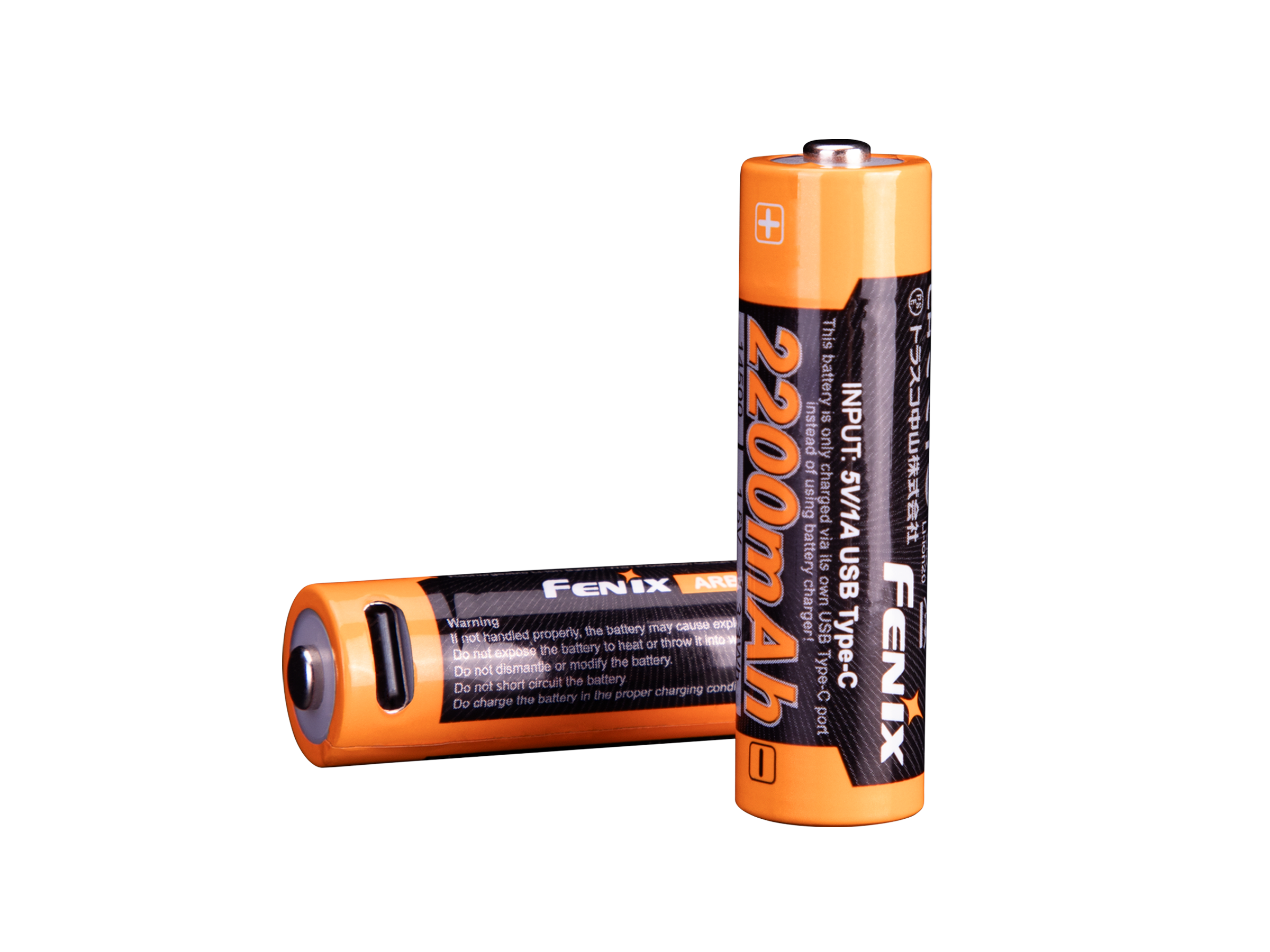 Fenix USB Rechargeable AA Lithium-ion Batteries (4-Pack) - Long Lasting Power for Flashlights, Cameras & Electronics - Perfect for Outdoor Adventures, Emergency Kits & Home Use