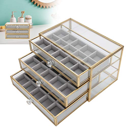 45 Grids Acrylic Nail Organizer Box - 3 Layer Clear Nail Tips Storage Container with Drawers, Nail Art & Jewelry Organizer for Salon, Home, Travel | Perfect for Nail Technicians, DIY Manicure & Beauty Storage