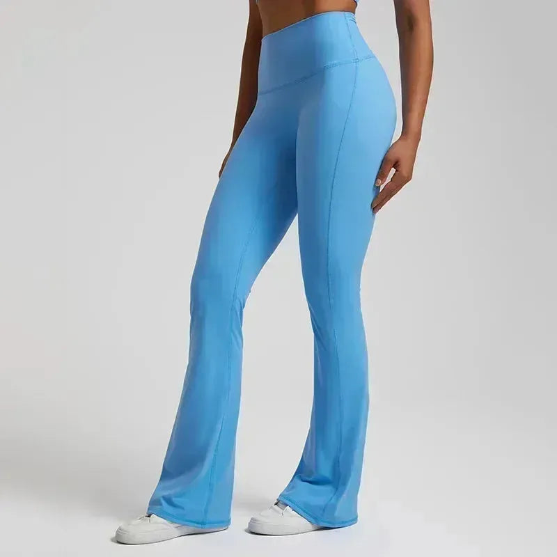 Women's Low Rise Flare Yoga Pants - High Waisted Wide Leg Athletic Leggings for Sports, Fitness & Dance | Perfect for Gym, Running, Outdoor & Casual Wear