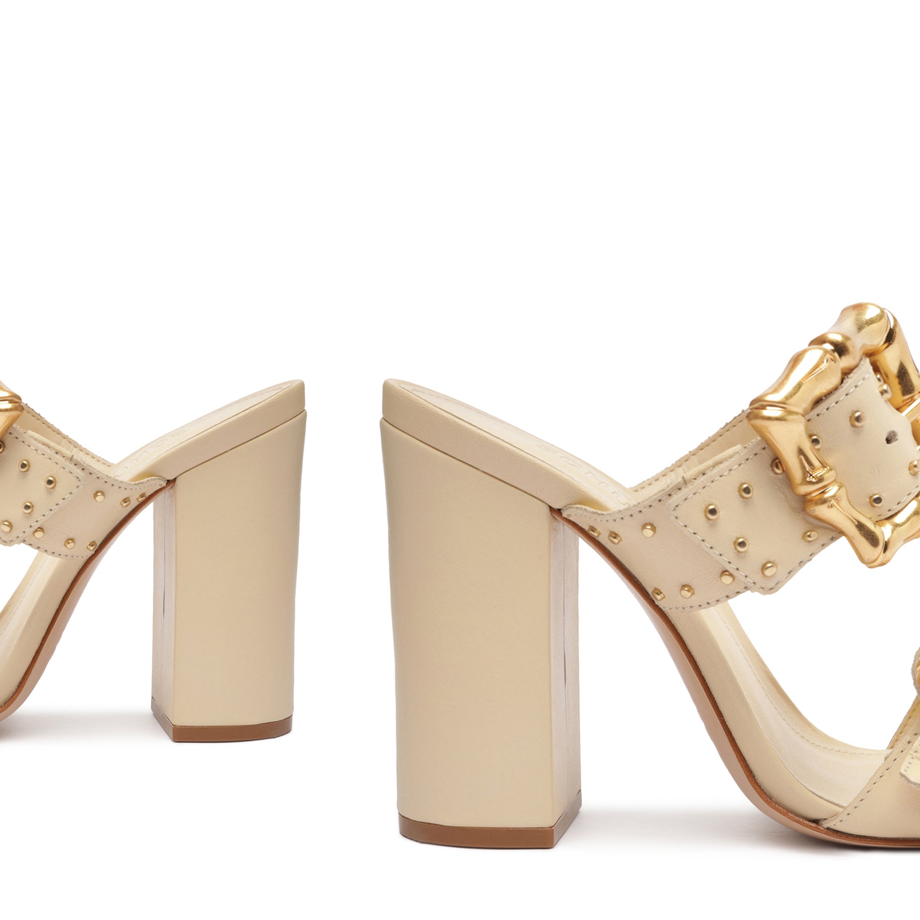 Enola Studs Leather Sandal - Women's Fashion Strappy Sandals with Metal Studs for Summer | Perfect for Beach, Vacation & Casual Outfits
