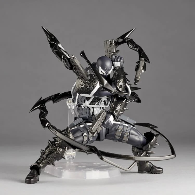 Amazing Yamaguchi Revoltech Agent Venom Action Figure NR023 - Highly Articulated Collectible for Marvel Fans, Display & Photography