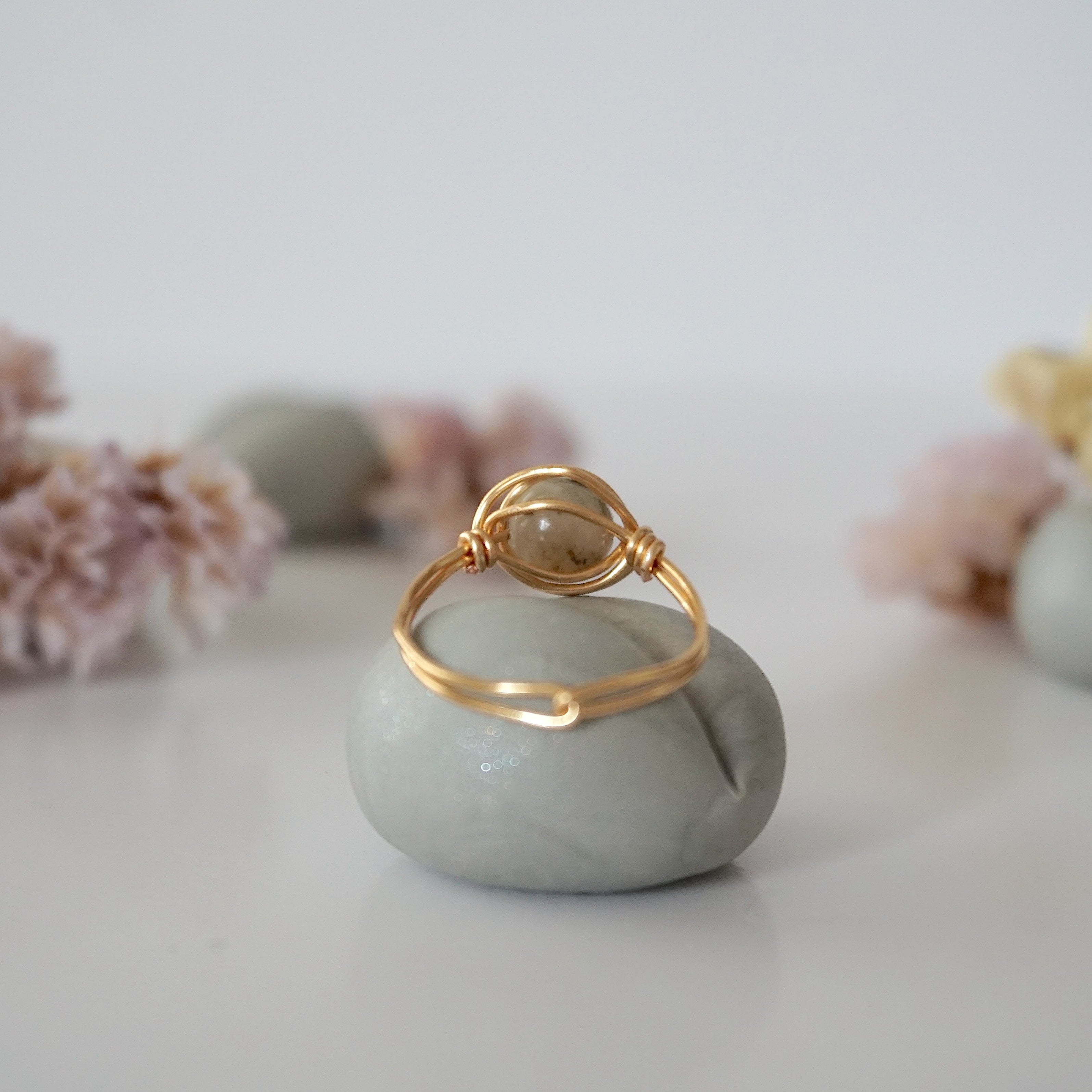 Peruvian Opal Birthstone Ring - Dainty & Elegant Jewelry for Women - Perfect for Gifts, Anniversaries, and Everyday Wear