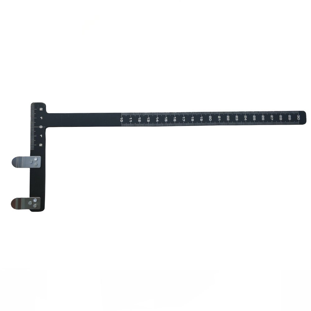 Sharrow Archery 12-Inch Bow Square T-Ruler - Precision Measurement Tool for Compound & Recurve Bows (Black, T-Type) | Perfect for Bow Tuning, String Alignment & Arrow Rest Setup