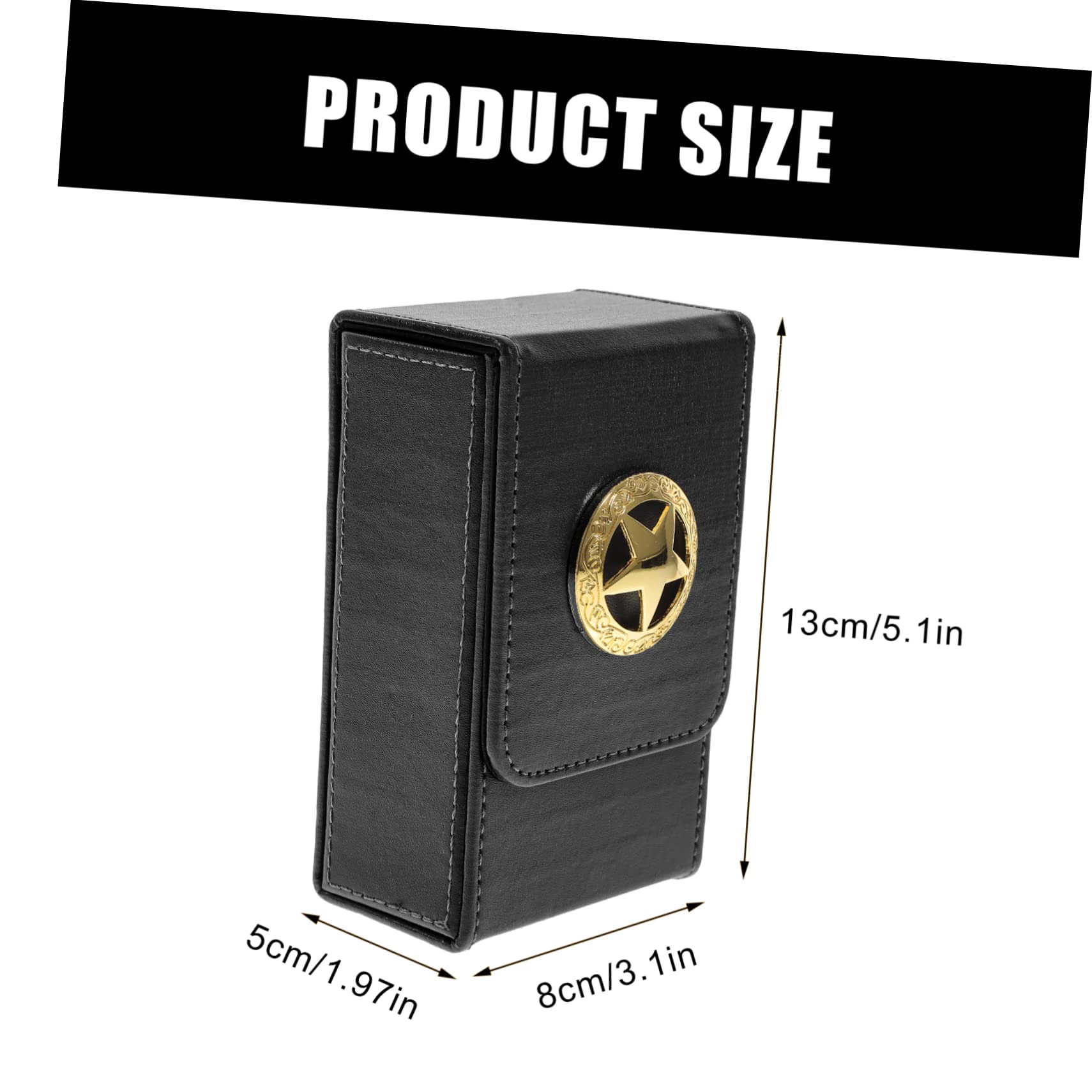 Premium Tarot Card Storage Box - PU Leather Game Card Holder for Tarot, Poker & Collectible Cards - Organize & Protect Your Deck - Perfect for Divination, Gaming & Collectibles
