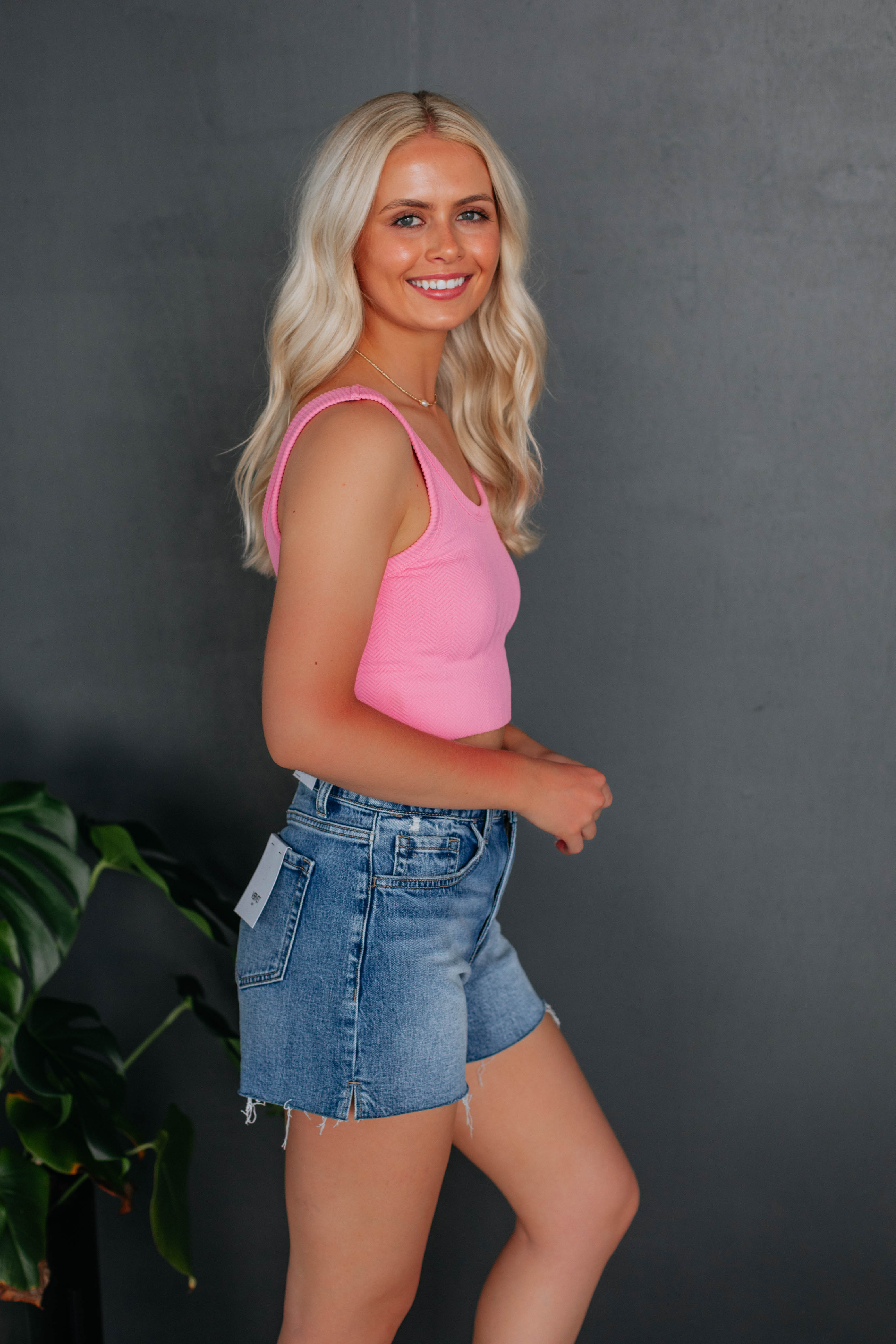 Casual Days Tank Top - Bubblegum Pink Women's Summer Sleeveless Shirt | Perfect for Beach Outings, Yoga, and Everyday Wear