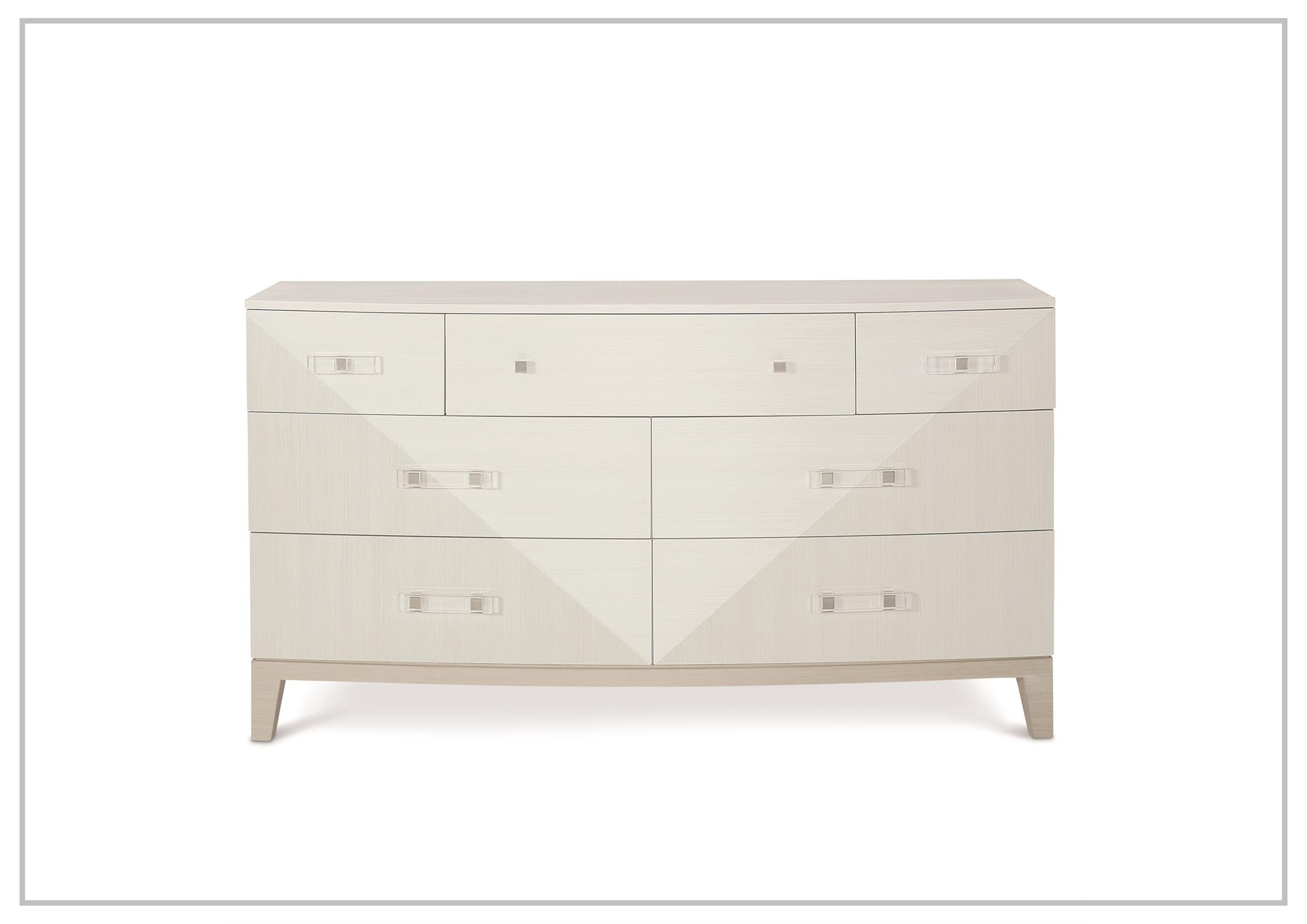 Bernhardt Axiom 7-Drawer Solid Wood Dresser - Stylish Bedroom Storage for Clothes, Linens & Accessories