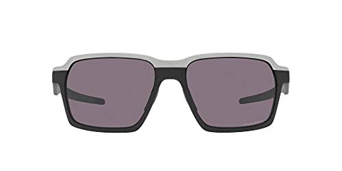 Oakley Men's Oo4143 Parlay Rectangular Sunglasses - Polarized UV Protection, Lightweight & Durable for Running, Driving & Outdoor Activities