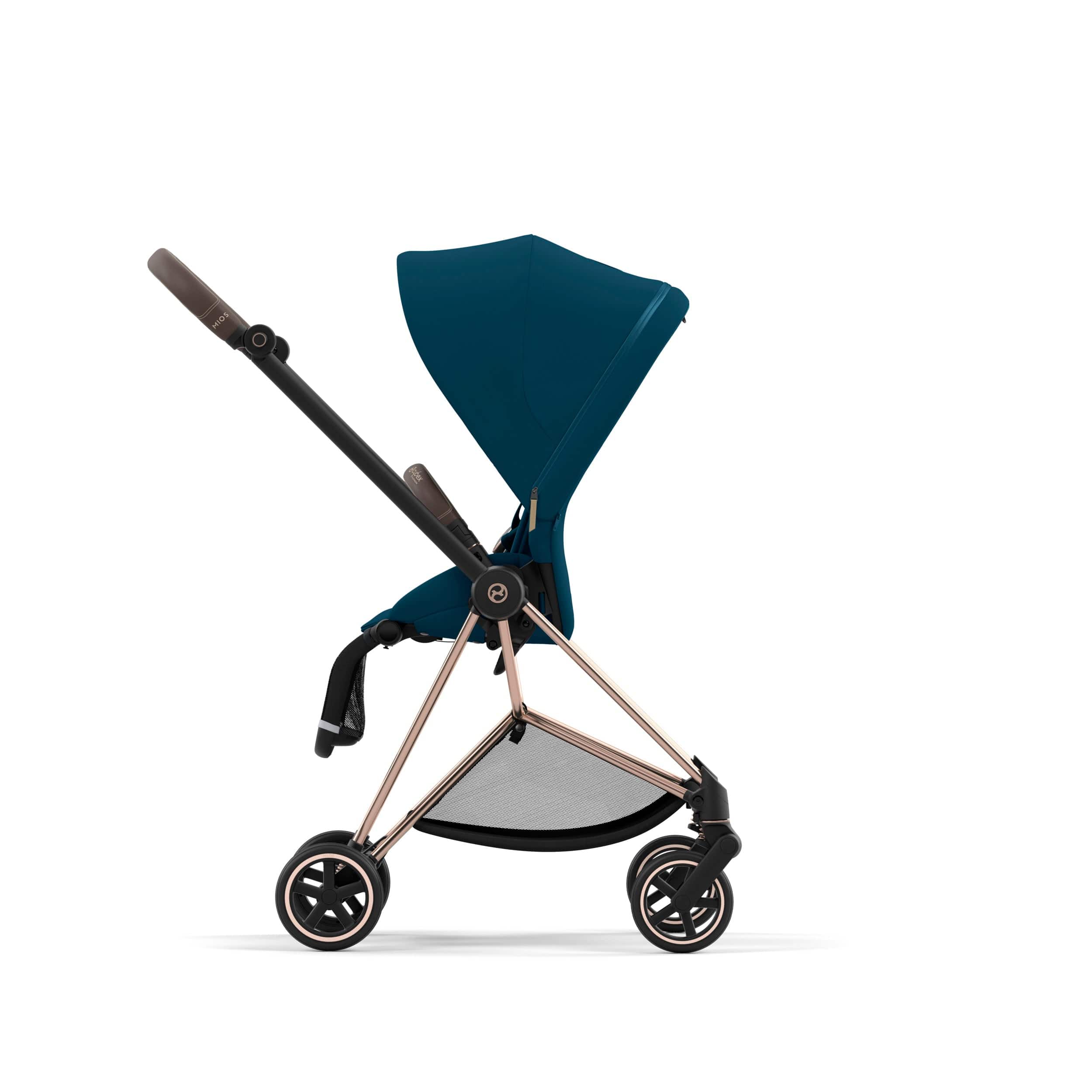 Cybex Mios 3 Complete Stroller - Rose Gold & Brown Luxury Baby Stroller with Reversible Seat | Perfect for Urban Travel, Shopping & Family Outings
