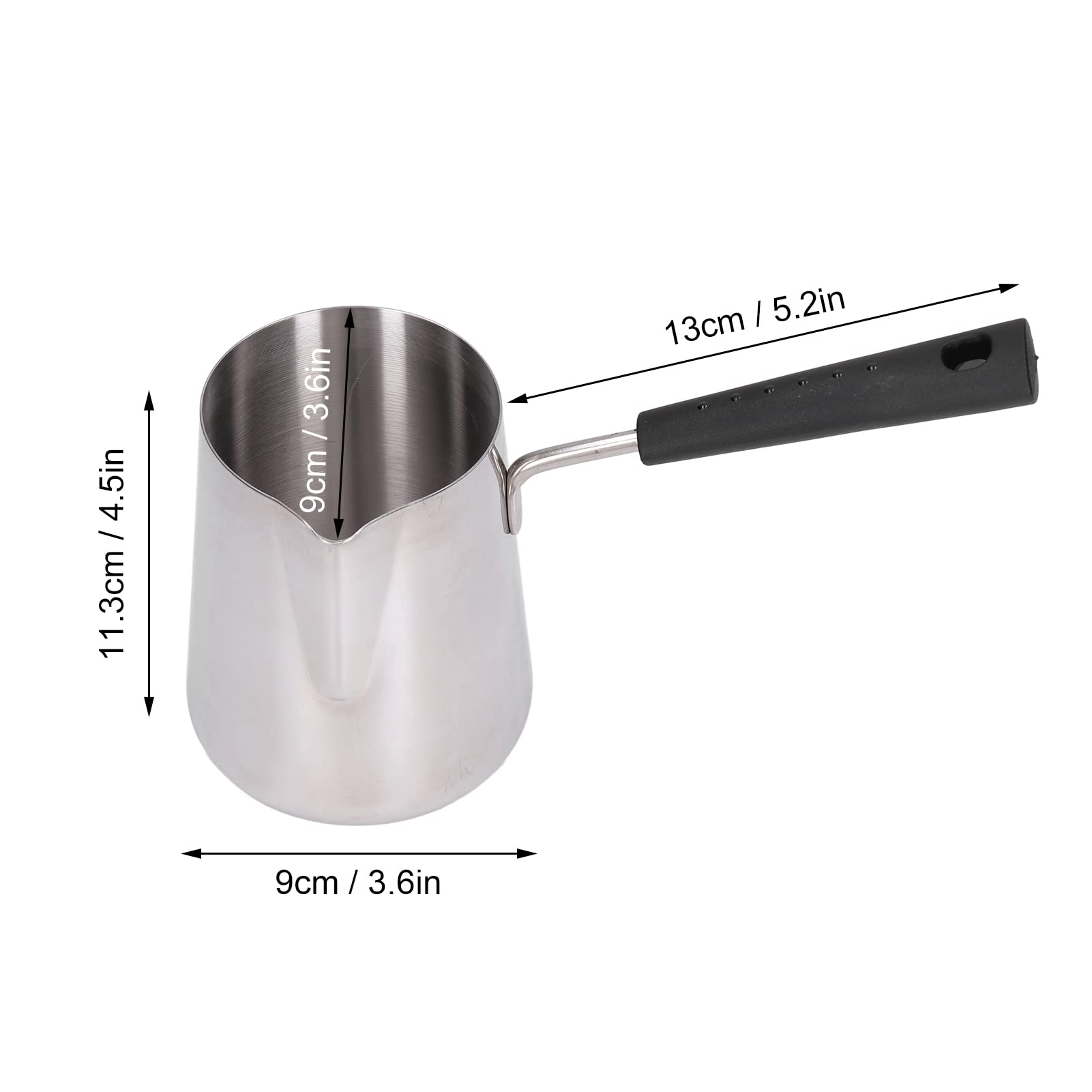 Premium Turkish Coffee Maker - Authentic Copper Ibrik Pot for Stovetop Brewing | Perfect for Home, Office, Camping & Outdoor Adventures | Makes Rich Traditional Turkish Coffee