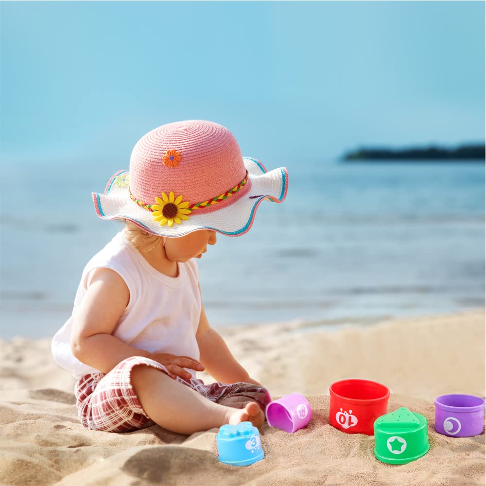 GOODWAY 11-Piece Nesting & Stacking Cups Set - Early Learning Educational Toys for Babies 6-12 Months & Toddlers 1-3 Years - Bath, Beach, Garden & Outdoor Play - Perfect for Sensory Development & Motor Skills (Boy & Girl)
