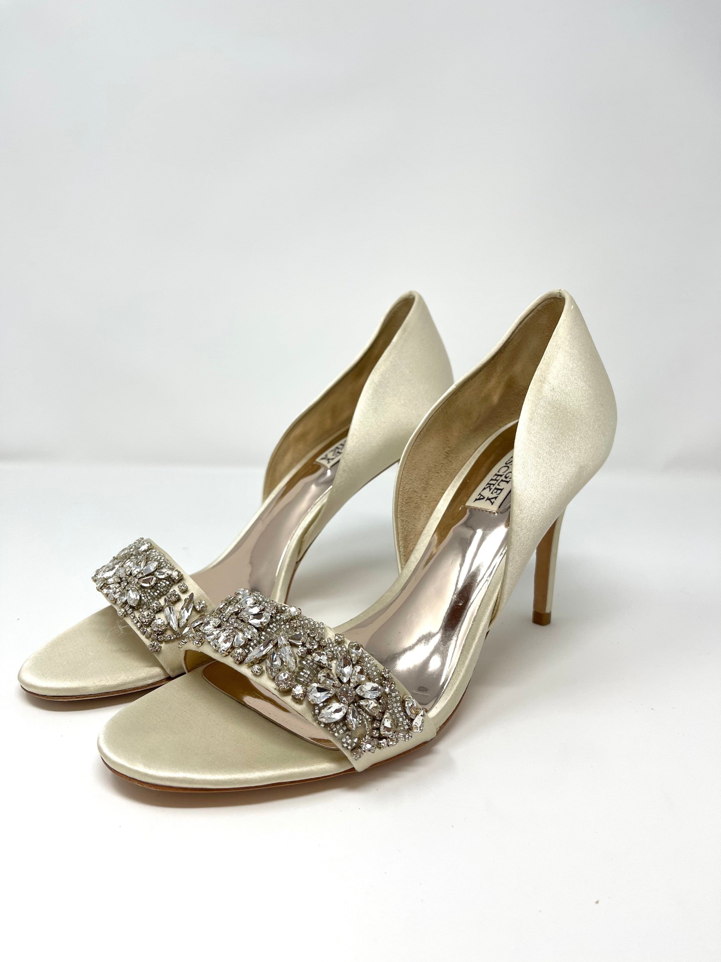 Badgley Mischka Ivy Women's Dress Shoes Size 8.5 - Elegant Heels for Weddings, Parties & Special Occasions
